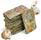 Fhiny Rabbit Timothy Hay Chips Toys front view pack of twelve natural small pet molar treats.