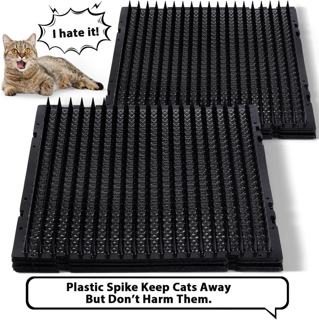 Nuanchu cat repellent spikes on garden soil