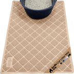 GORILLA GRIP Cat Litter Box Mat, Cushioned Coil Mesh Litter Trapping Mats, Scatter Control Supplies for Less Mess, Phthalate Free, Ultra Deep Catch Grooves, Rinse or Vacuum to Clean, 24x17 Gray - Image 10
