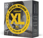 D'Addario EXL125-3D Nickel Wound Electric Guitar Strings, Super Light Top/Regular Bottom, 9-46, 3 Sets - Image 14