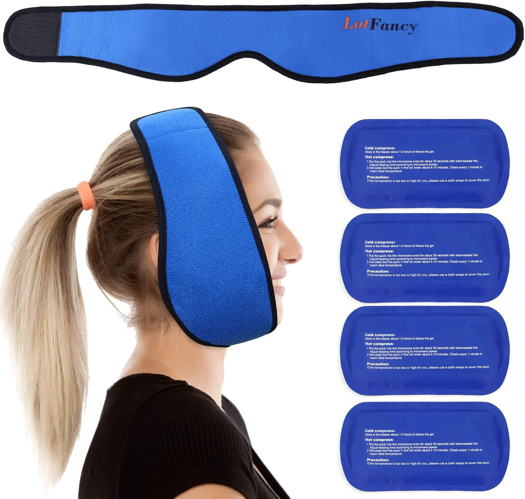 LotFancy face ice pack wrap for TMJ and wisdom teeth recovery