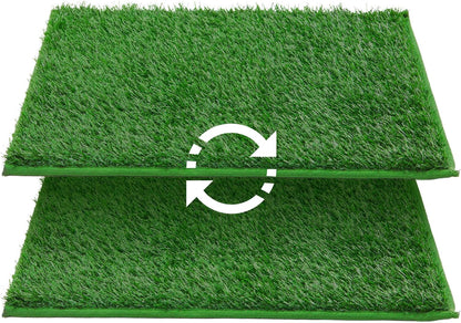 LOOBANI Dog Grass Pee Pads, Artificial Dog Grass Pads for Potty Tray, Fake Grass for Dogs to Pee On, Outdoor Indoor Pee Grass for Dog Potty(14*18 inch) - Image 10