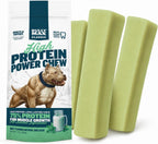 Bully Max High Protein Power Dog Chews - 75% Protein, All-Natural Long Lasting Yak Chews for Aggressive Chewers - Grain-Free Dental Dog Food Treats for Small, Medium & Large Breed Dogs - Lime, 1 Pack - Image 9