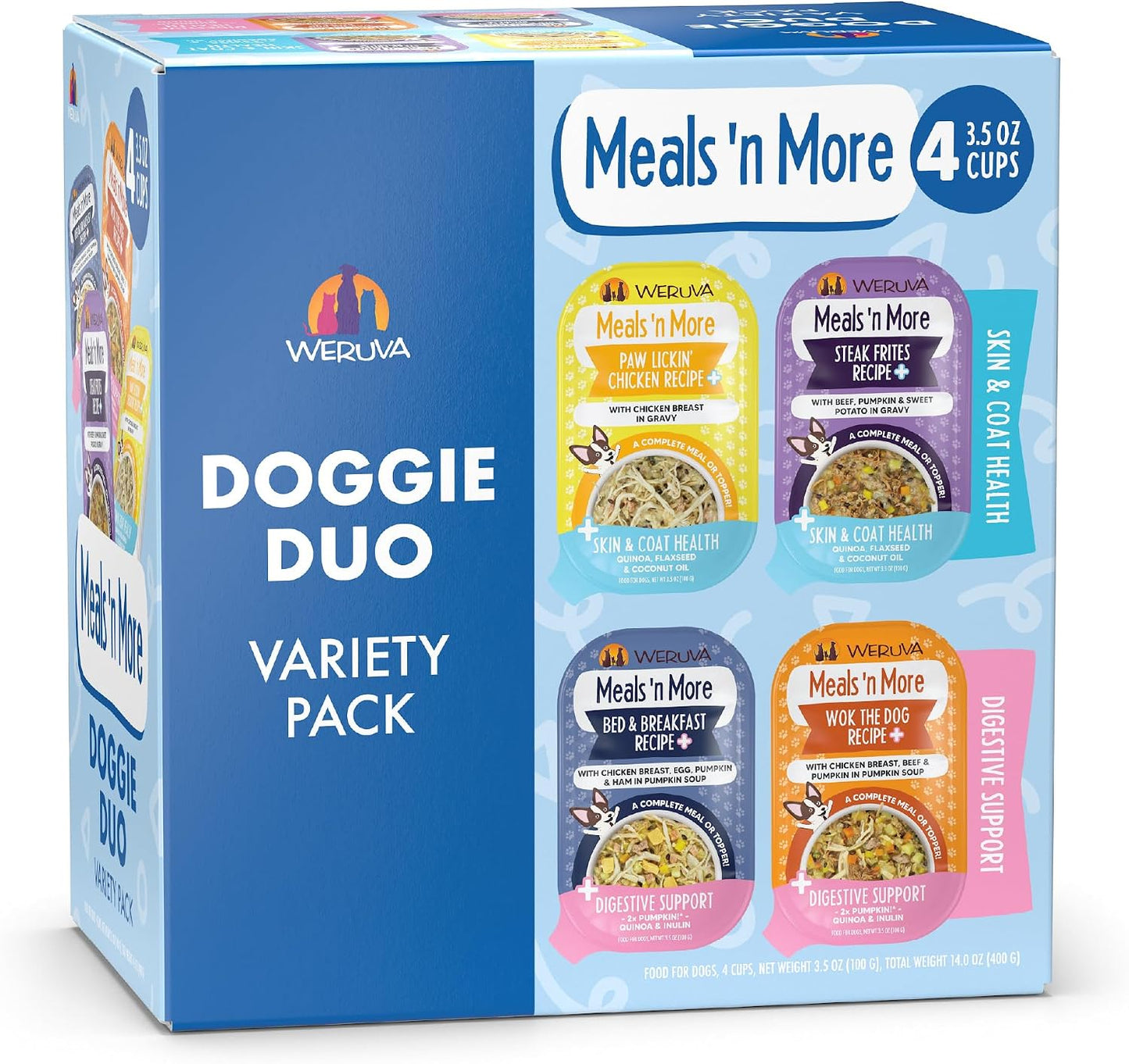 Weruva Meals 'n More Natural Wet Dog Food, Belly Belly Nice! Digestive Support Variety Pack, 3.5oz Cup (Pack of 10) - Image 12