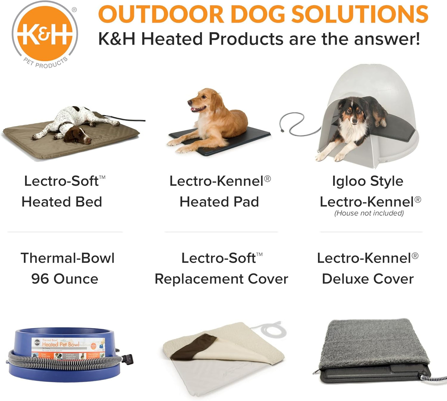 K&H Pet Products Thermal Bowl scale comparison illustrating the large ninety six ounce volume size