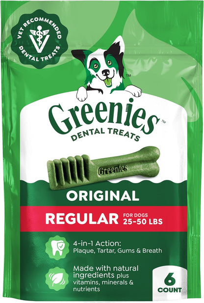 Greenies Veterinarian-Recommended Adult Natural Dental Dog Treats Regular Size, Dog Dental Chews, Original Flavor, 36 oz. Pack, 36 Count - Image 13