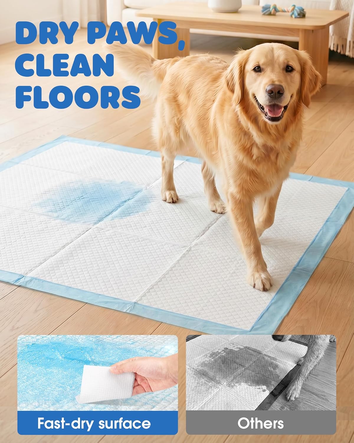 Disposable pet pee pad being used inside a car boot for clean travel protection