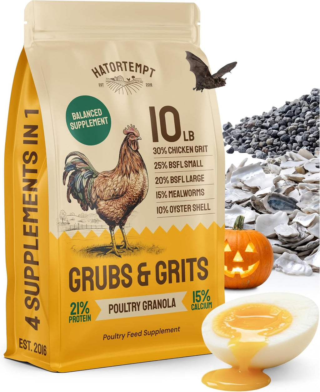 Hatortempt 5lb Grubs & Grits Chicken Grit, Duck Food, Chicken Feed - Image 9