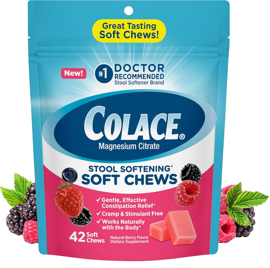 Colace Stool Softener Soft Chews front packaging