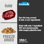 PureBites tuna super value size 52g cat treats back nutrition facts