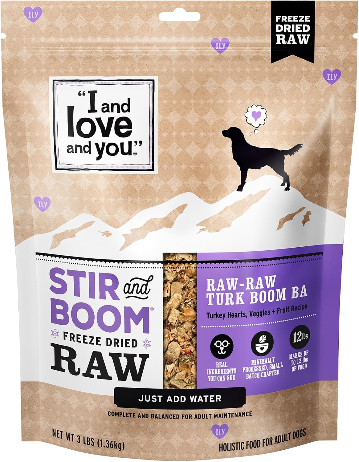 I And Love And You 3 pound bag size reference
