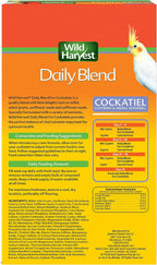 Wild Harvest Daily Blend Bird Food for Cockatiels, 2 lbs. - Image 2