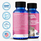Cat Weight Gainer & Thyroid Support - Natural Appetite Stimulant for Cats, Underweight Kittens or Senior Cats Showing Restlessness and Poor Coat - 400 Odorless Pills Help Improve Daily Eating - Image 9