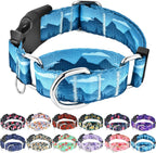 Martingale Collar for Dogs with Buckle Shark Dog Collar Adjustable Soft Nylon Boy Dog Collars for Large Dogs, Deep Blue Shark - Image 9