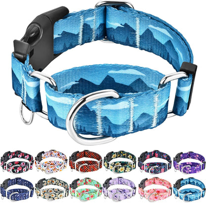 Martingale Collar for Dogs with Buckle Shark Dog Collar Adjustable Soft Nylon Boy Dog Collars for Large Dogs, Deep Blue Shark - Image 9