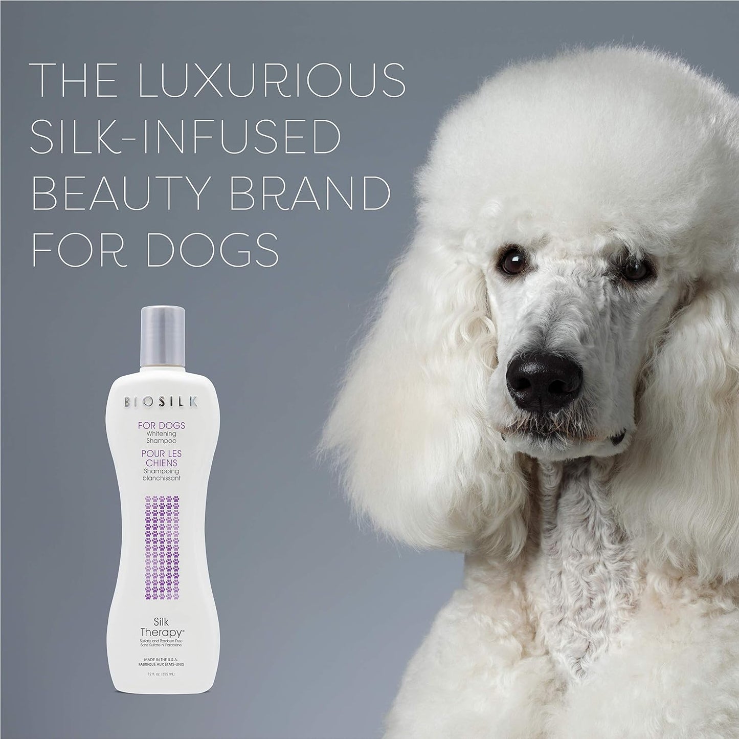 pH balanced whitening shampoo for puppies and dogs