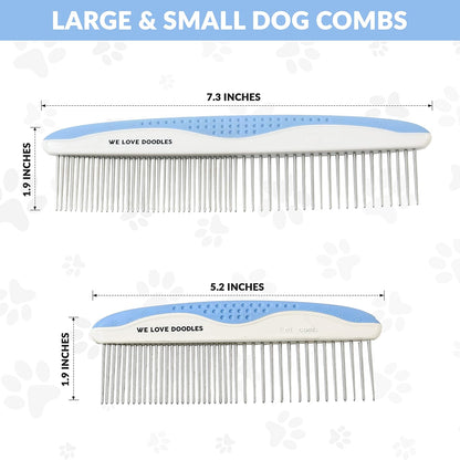 Authentic USA imported We Love Doodles pet comb packaging and contents