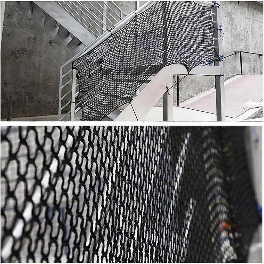 Close up view of knotless polyester mesh texture