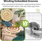 Jevnd bird enrichment slow feeder close up