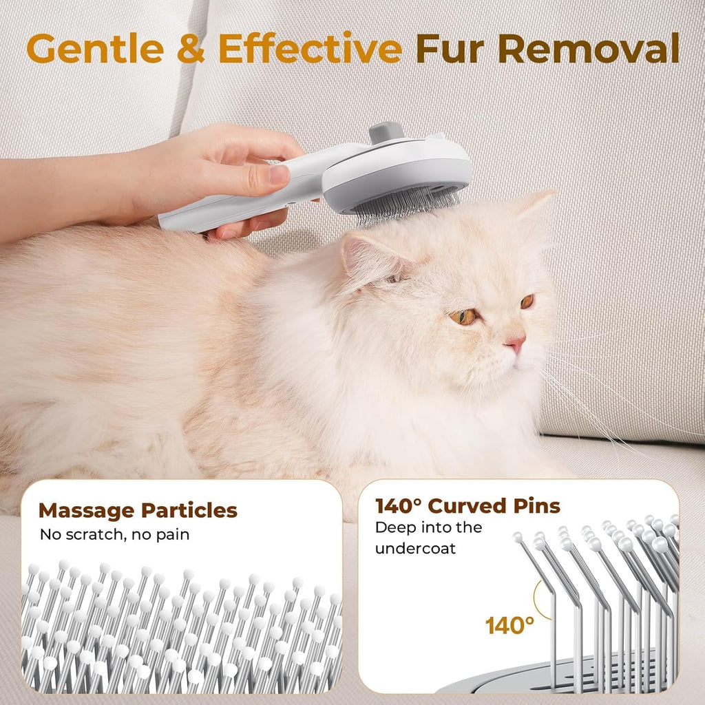Kevriz steam brush demonstrating cool mist spray mode
