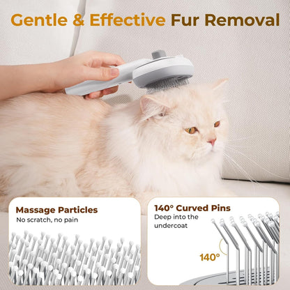 Kevriz steam brush demonstrating cool mist spray mode