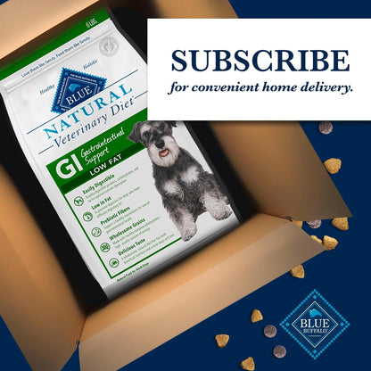 Blue Buffalo Natural Veterinary Diet GI Gastrointestinal Support Low Fat Dry Dog Food, Veterinarian Prescription Required, Whitefish, 6-lb. Bag - Image 10