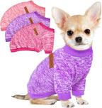 3 Pack Dog Sweaters for Small Dogs Girl Boy Winter Fleece Clothes Warm Soft Dog Sweatshirt Outfit for Dogs Cats Pet Apparel - Image 14