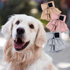 Wegreeco washable puppy diapers showing the integrated tail hole for a secure pet fit.