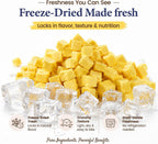 Heckin Yum premium dual action pet supplements packaging details and nutritional facts.