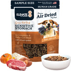 Elevate Pet Provisions air dried beef dog food sample bag