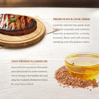Herz healthy grain-free chicken and liver recipe formula highlights