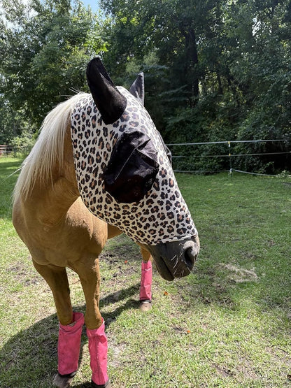 Prairie Horse Supply fly mask folded for easy storage