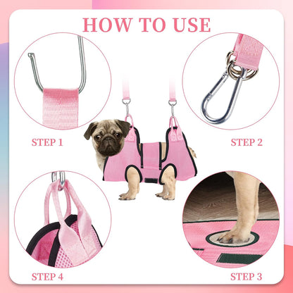 Detail of 3D air-mesh fabric used in PatiencET pet grooming sling