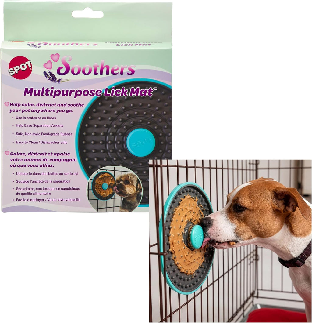 Spot Soothers Dog Lick Mat front view slow feeder