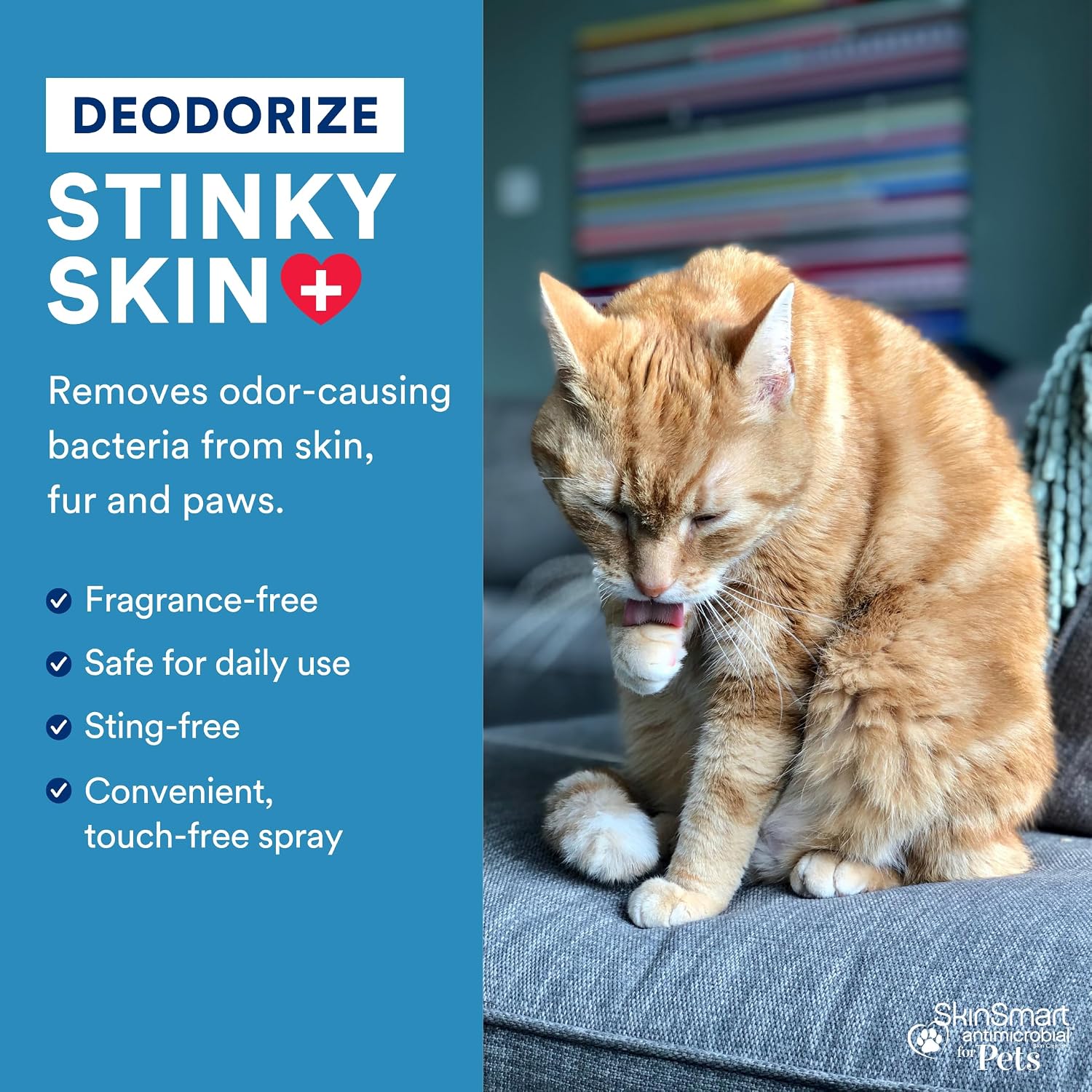 Non toxic pet skin cleanser safe if licked packaging details