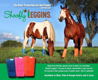 SHOOFLY breathable plastic mesh fly leggings showing sewn in stays.