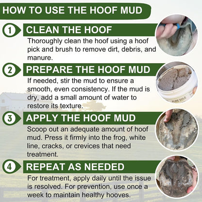 Premium USA imported equine hoof care bundle ingredients list including apple cider vinegar and oregano.