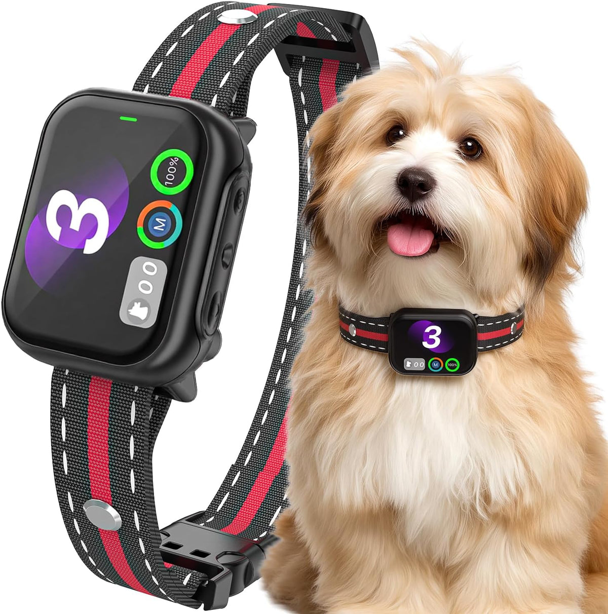 RPZ Bark Collar for Large Medium Small Dogs, Anti Dog Barking Collars Smart 3 Adjustable Sensitivity, Safe 4 Modes Rechargeable IP67 Waterproof, Black - Image 10