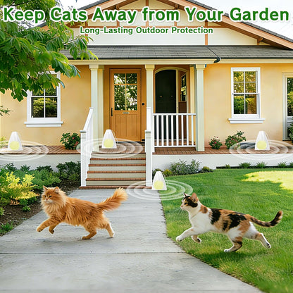 Cat repellent balls inside mesh bag for easy placement