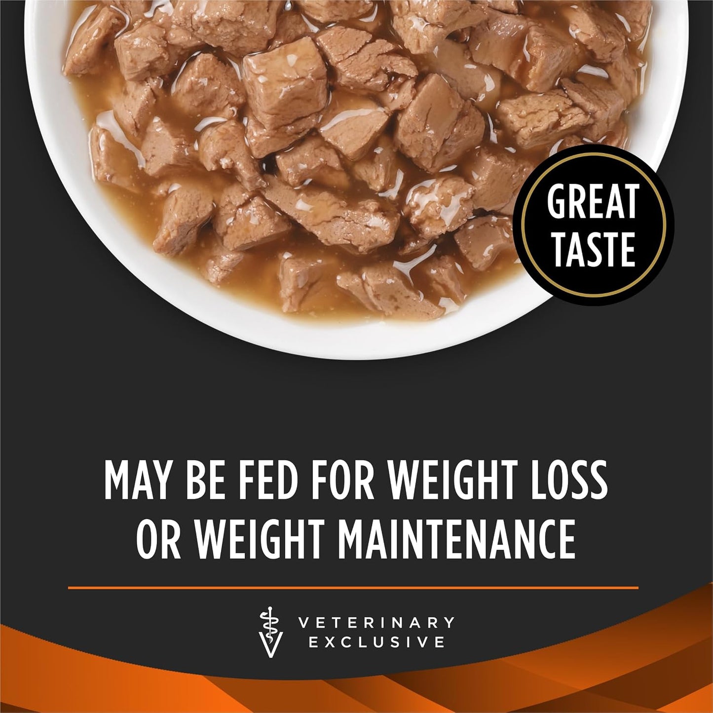 Purina Pro Plan Veterinary Diets OM Salmon recipe in gravy five point five ounce can close up