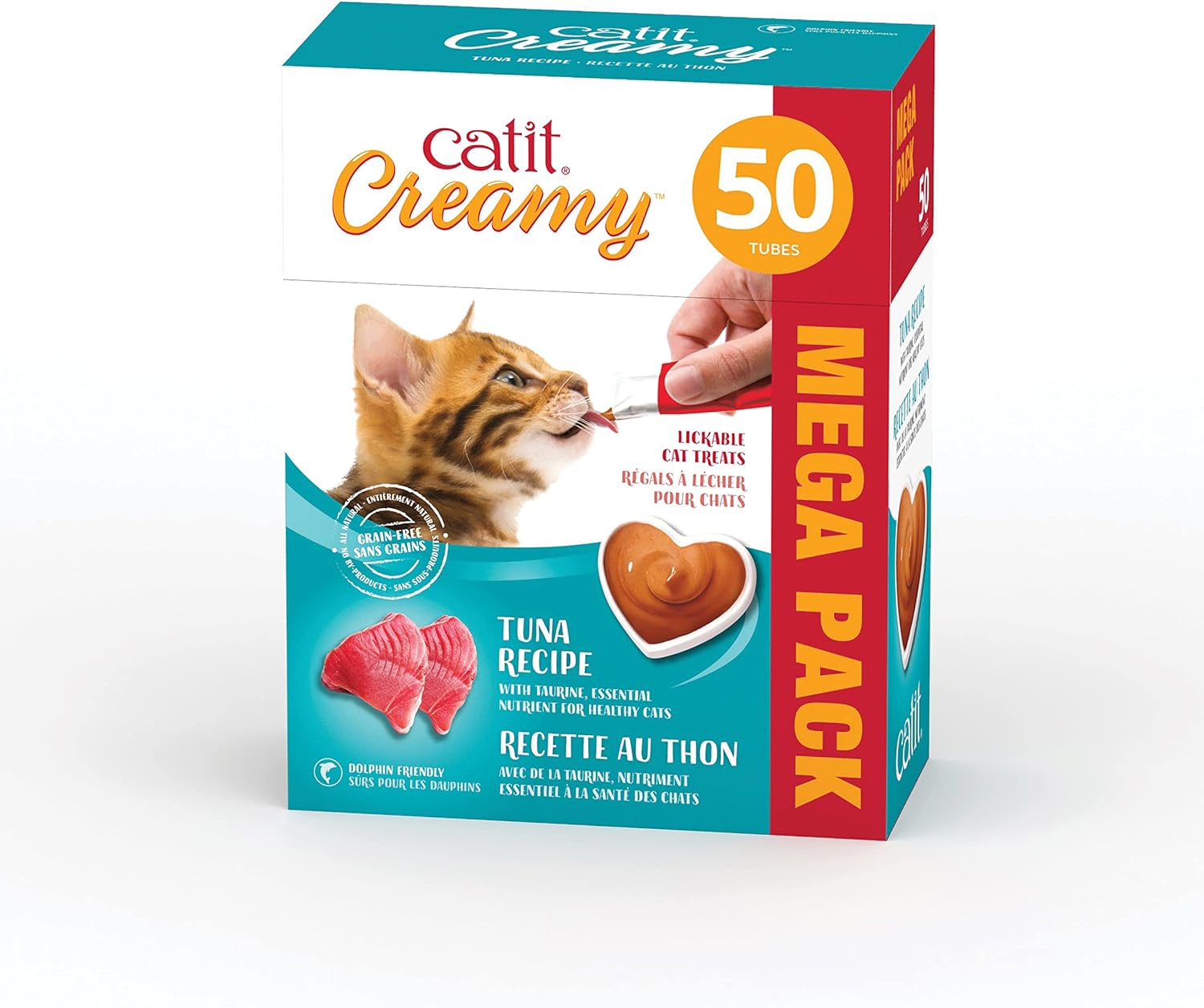 Catit Creamy Lickable Cat Treat, Healthy Cat Treat, Salmon, 50 Pack - Image 13