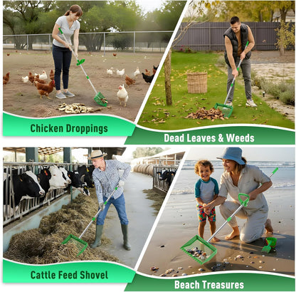 TOOGE durable goat yard and backyard poultry manure management scoop