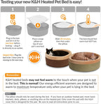 Safety certified label and plug for K&H heated pet bed