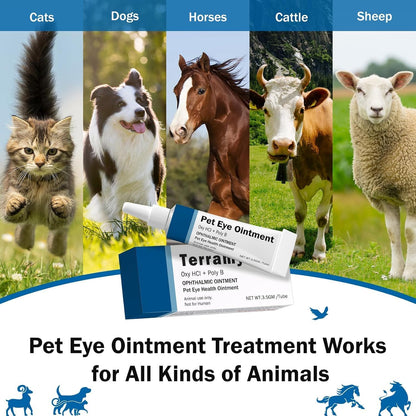 TPIRZ pet health external eye care ointment for horses and cattle