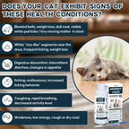 Authentic USA pet care liquid treatment for feline intestinal parasites