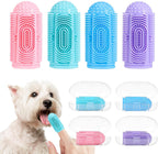 Ldiidii dog finger toothbrush 4 pack front view