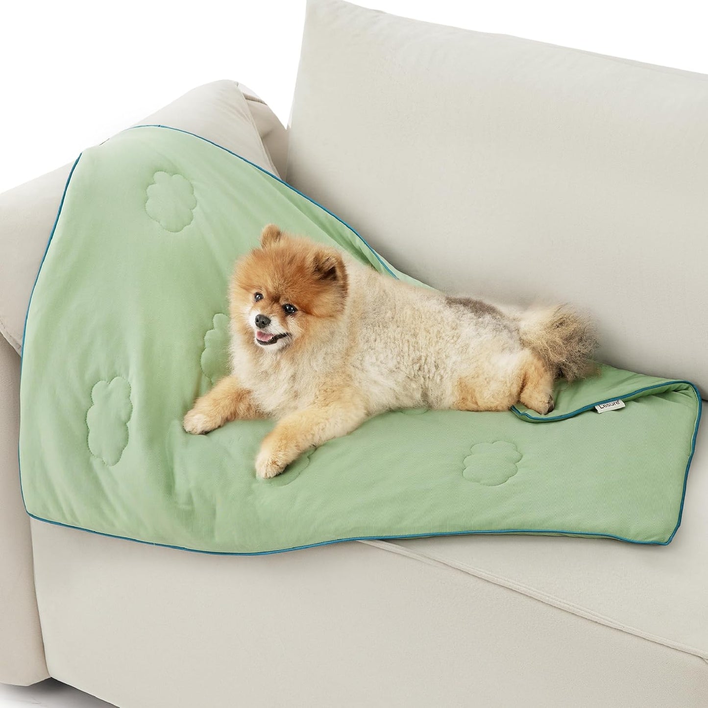 LE SURE Premium Cooling Blankets for Large Dogs - Washable Dog Cooling Throw Blanket with Q-MAX>0.4Durable Self Cooling Pet Mat for Cat, Soft Cooling Summer Blanket for Hot Weather, Grey, 40x50 - Image 11