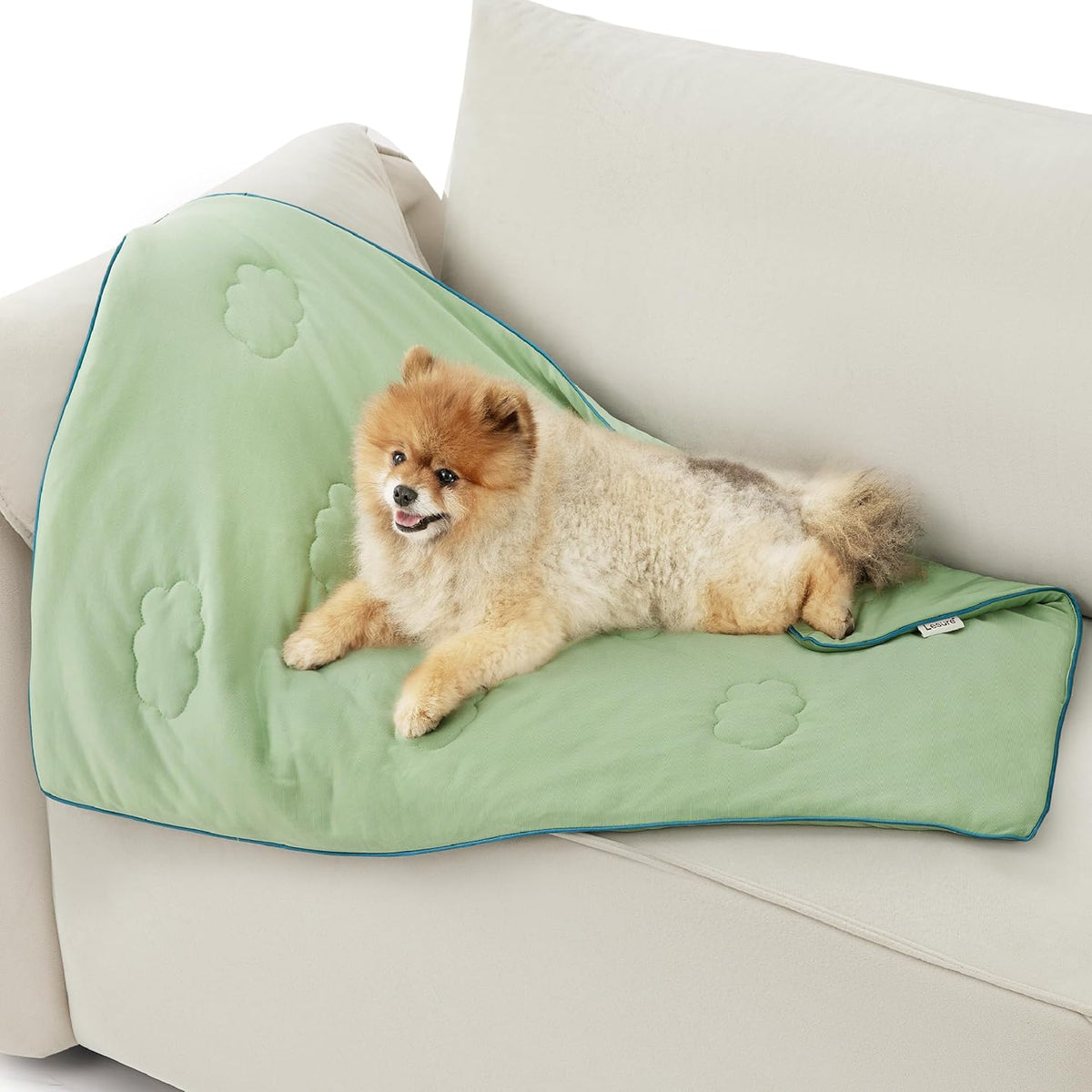LE SURE Premium Cooling Blankets for Large Dogs - Washable Dog Cooling Throw Blanket with Q-MAX>0.4Durable Self Cooling Pet Mat for Cat, Soft Cooling Summer Blanket for Hot Weather, Grey, 40x50 - Image 11