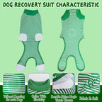 Karoku dog recovery shirt showing potty friendly roll up strap design