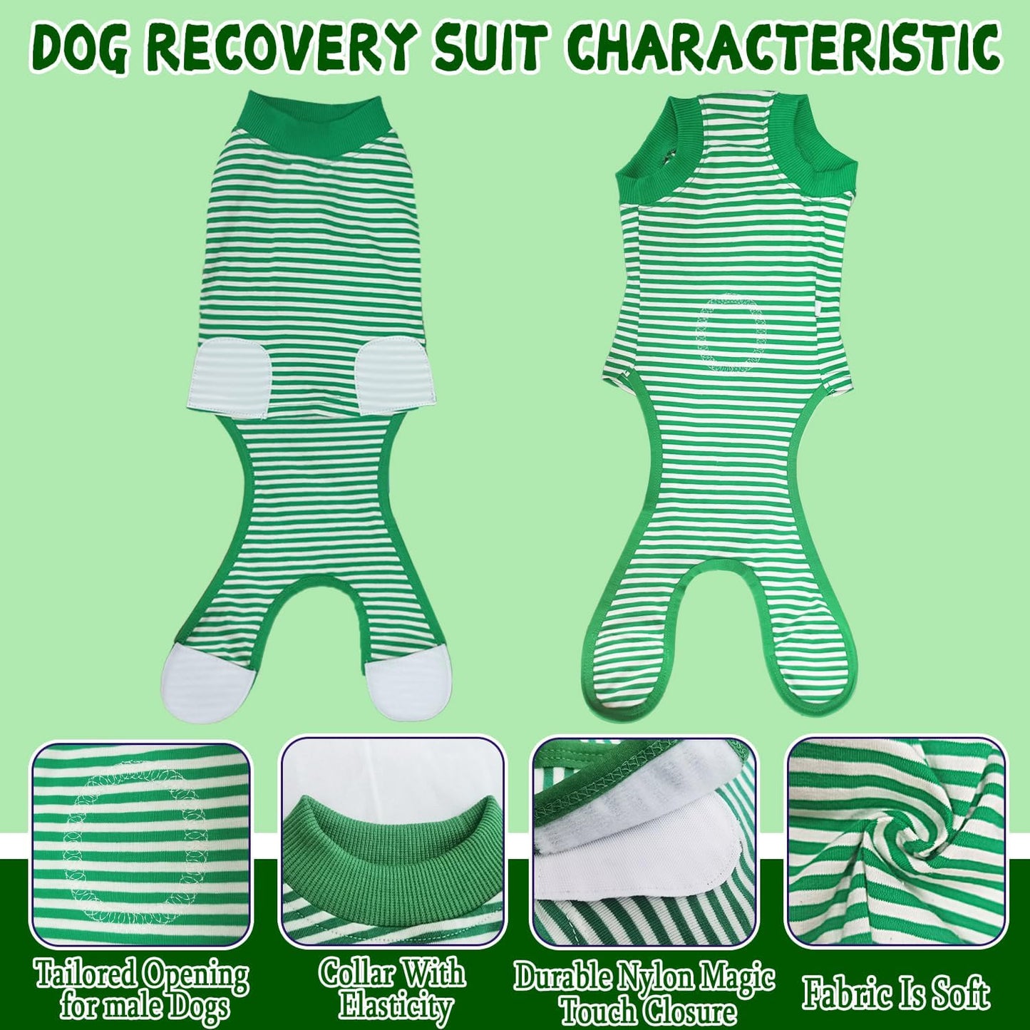 Karoku dog recovery shirt showing potty friendly roll up strap design